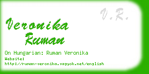 veronika ruman business card